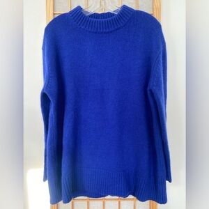 Zara Royal Blue Cashmere Turtleneck Sweater
